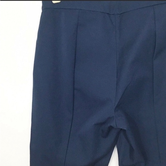 Everlane The Side-Zip Work Pant navy blue high rise ankle skinny seamed back 2 - Picture 5 of 14